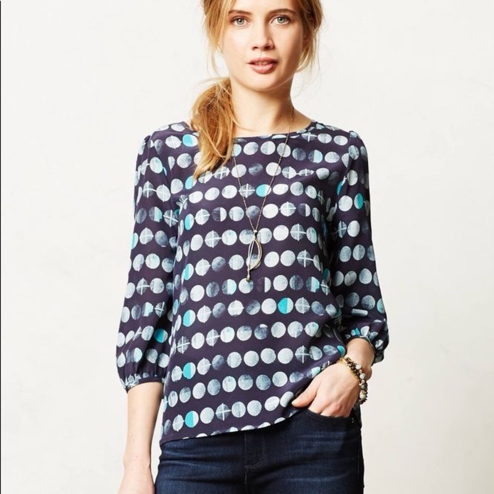Anthropologie HD in Paris Moon Phase Blouse
